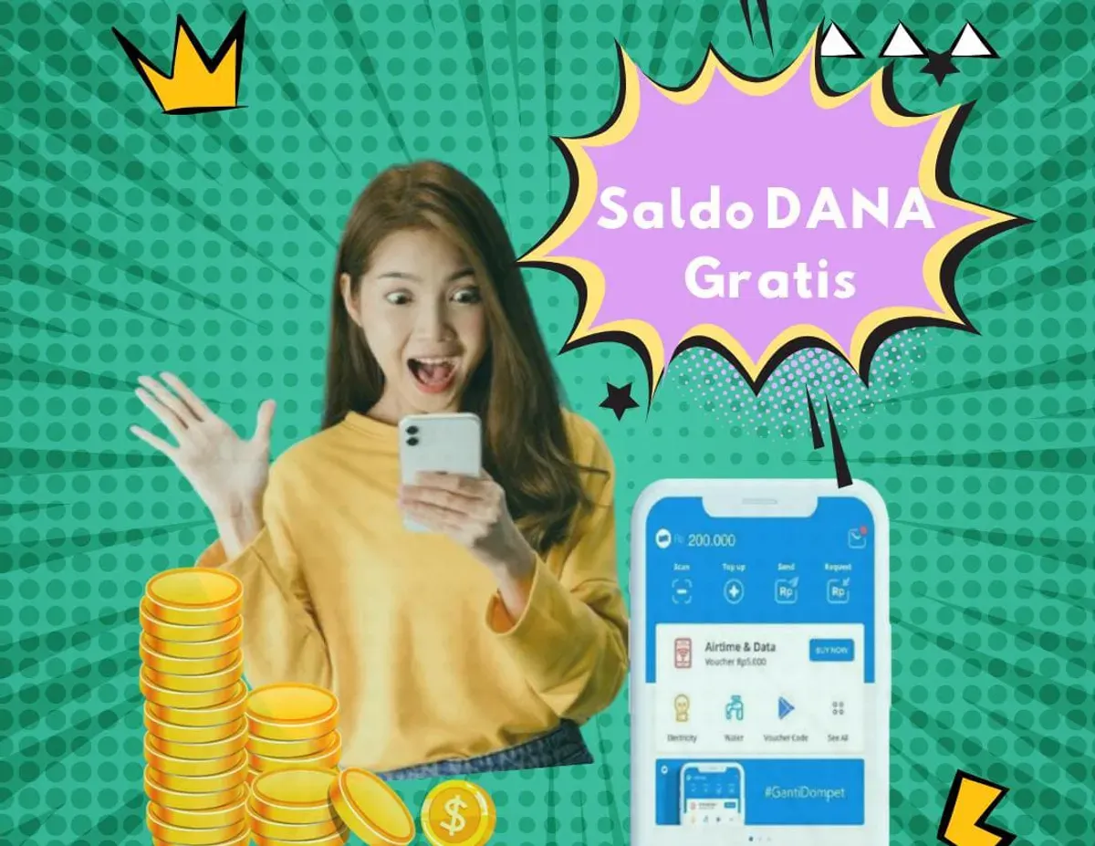 Cara dapatkan saldo DANA gratis hari ini. (Sumber: Poskota/Risti Ayu Wulansari)