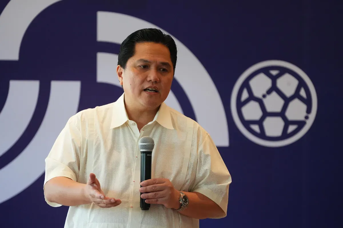 Ketua Umum PSSI, Erick Thohir, mengajak semua elemen sepak bola Indonesia menyambut usia ke-95 PSSI dengan semangat baru (Sumber: PSSI)