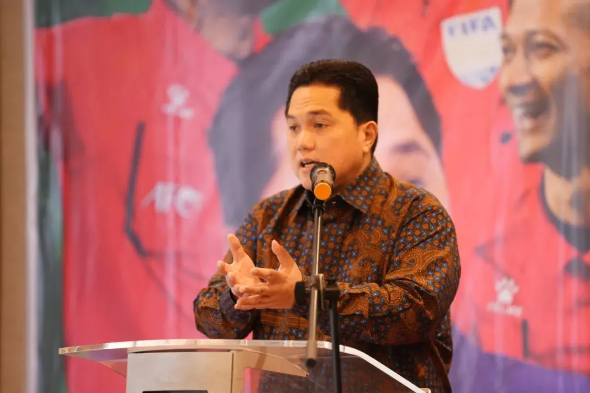 Ketua Umum PSSI, Erick Thohir bangga FIFA Arena diluncurkan di Indonesia. (Sumber: PSSI)