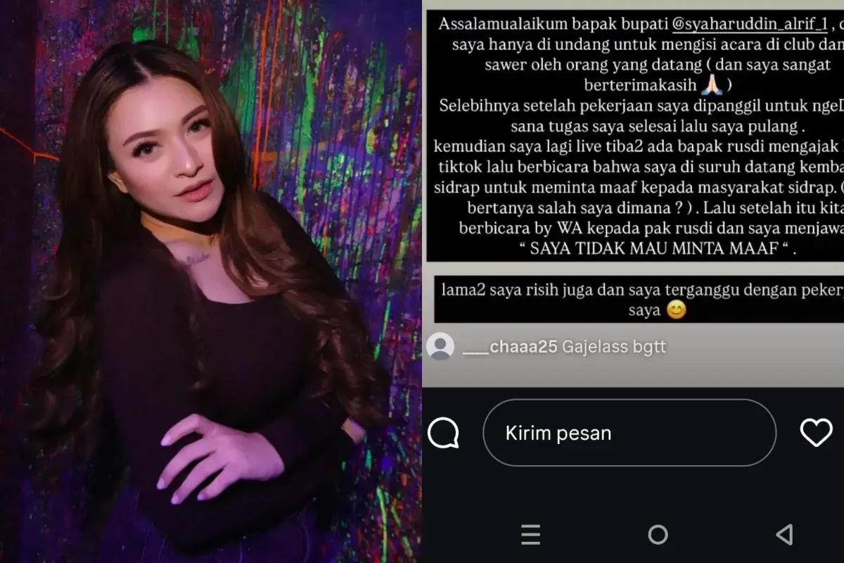 Dituntut minta maaf soal sawer di Sidrap, Nathalie Holscher menolaknya (Sumber: Instagram/@nathalieholscher)