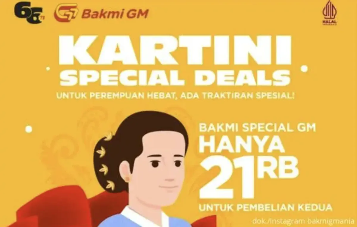 Promo Kartini Bakmi GM, makan hemat bareng sahabat hanya Rp 21.000-an (Sumber: Dok/Bakmi GM)