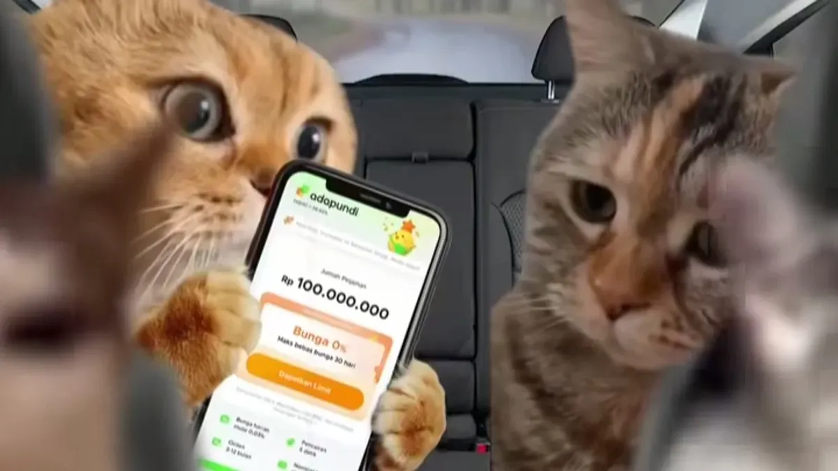 Tampilan aplikasi AdaPundi yang menjanjikan limit pinjaman hingga Rp100 juta. (Sumber: Instagram/@adapundi_official_id)
