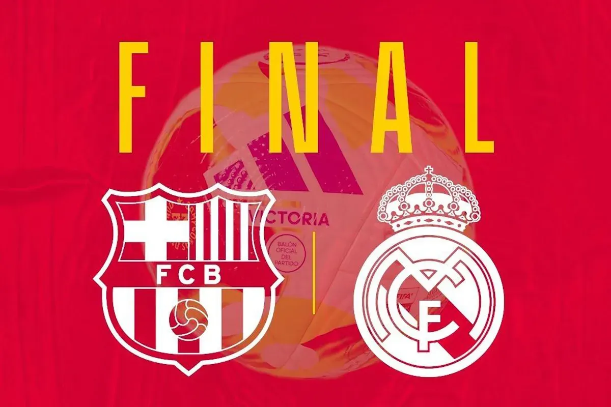 Laga el clasico Barcelona vs Real Madrid tersaji di final Copa del Rey 2025. (Sumber: Instagram @rfef)