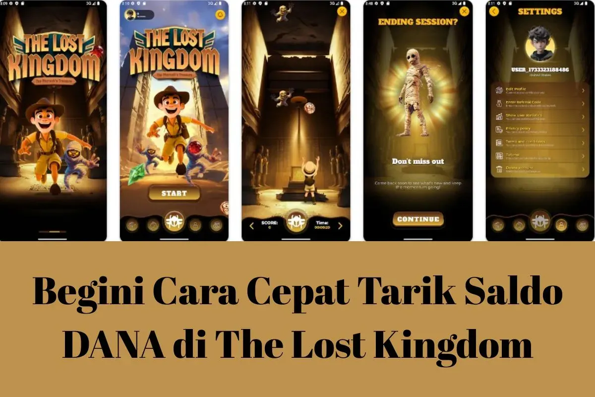 Cara cepat tarik saldo DANA di the lost kingdom (Sumber: Google Play/Lost Kingdom)