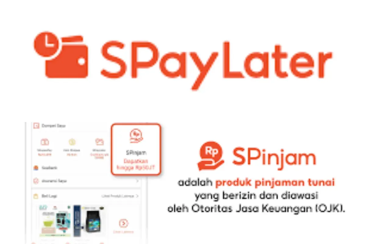 Ilustrasi pinjaman online (pinjol) Shopee, yaitu SPinjam dan SPaylater. (Sumber: Shopee)