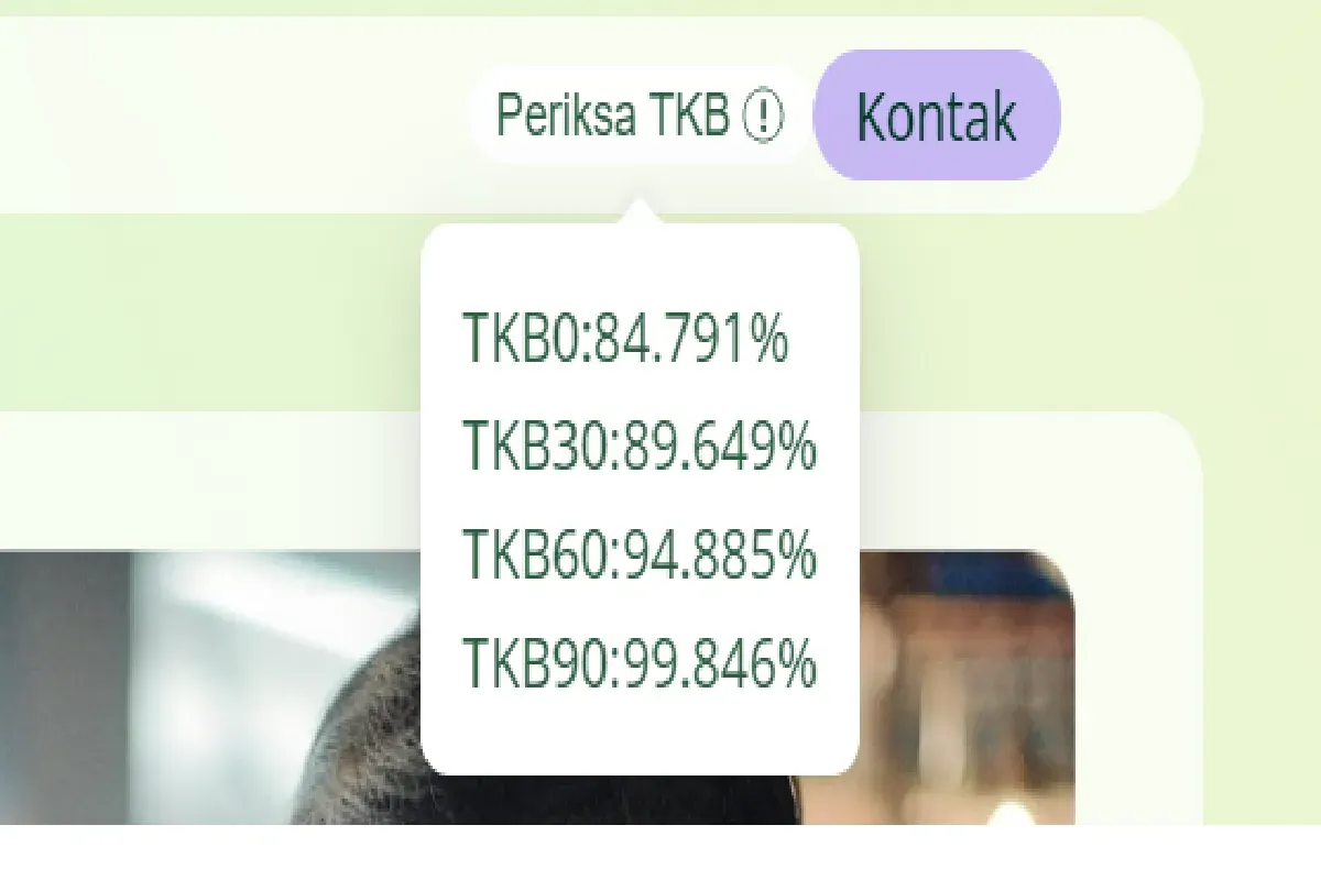 Periksa skor TKB di platform pinjol sebelum ajukan dana pinjaman. (Sumber: Tangkap Layar adakami.id)