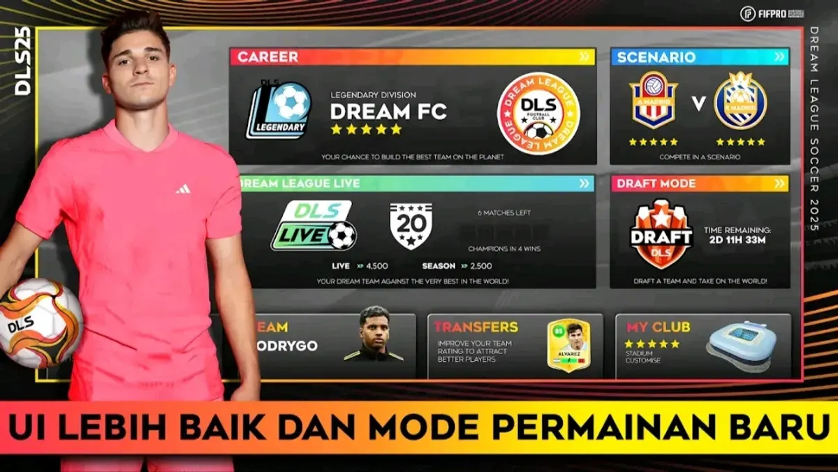 Game sepak bola DLS 2025. (FIFPRO)