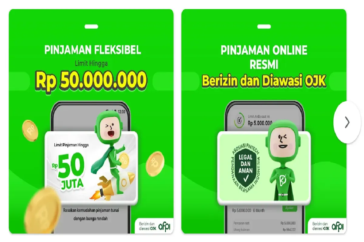 Tampilan aplikasi pinjol Kredit Pintar. (Sumber: Tangkap Layar Google Play Store/Kredit Pintar)