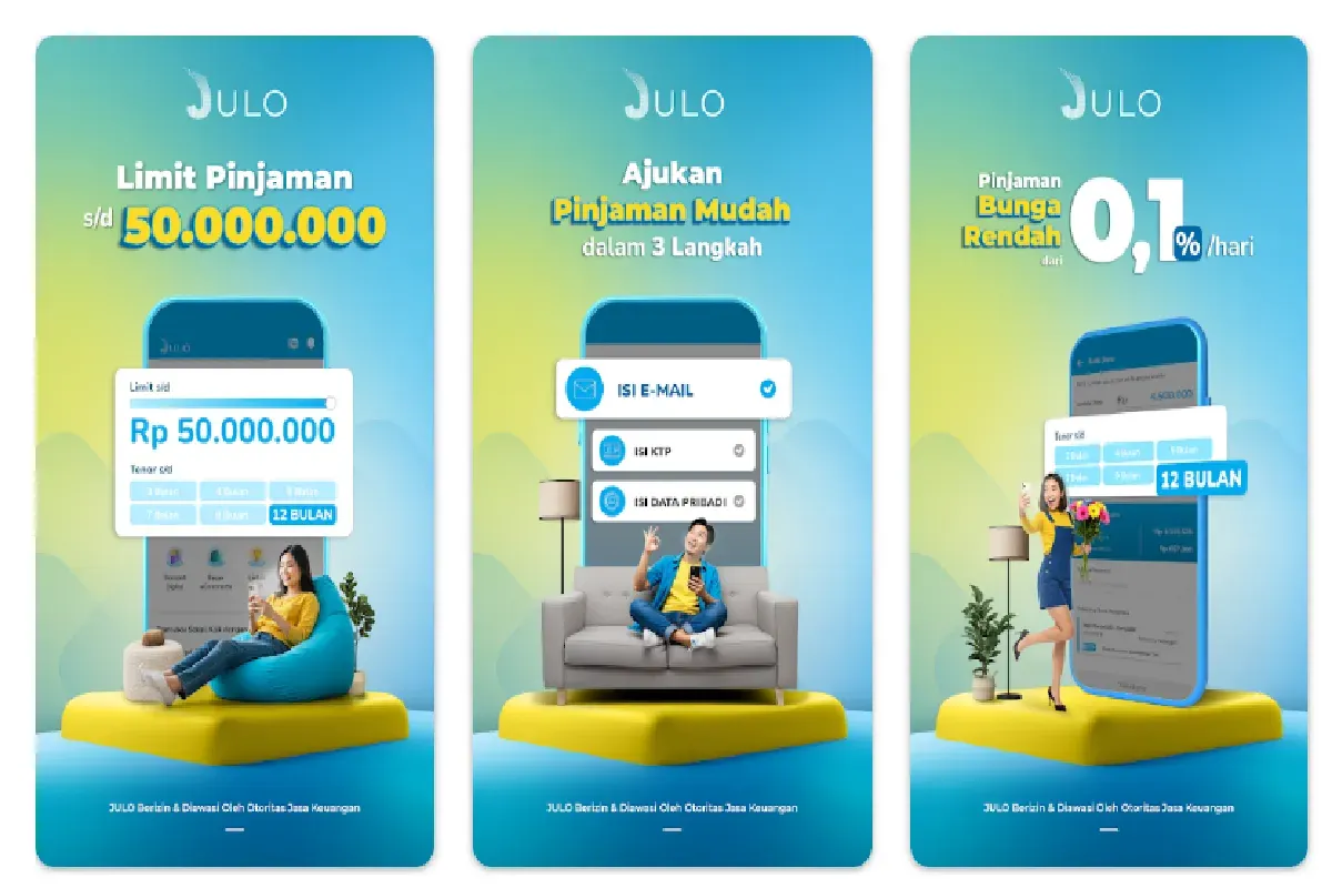 Ilustrasi pindar JULO. (Sumber: Tangkap Layar Google Play Store/JULO)