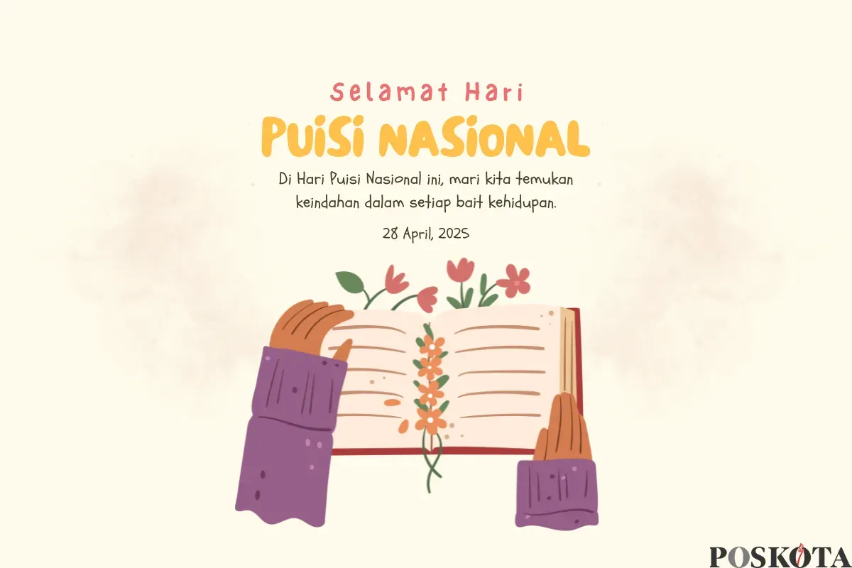 Hari Puisi Nasional Diperingati 28 April: Sejarah, Makna, dan Perbedaan dengan Hari Puisi Indonesia (Sumber: Canva/Tempcraft/Edited Muhammad Ibrahim)