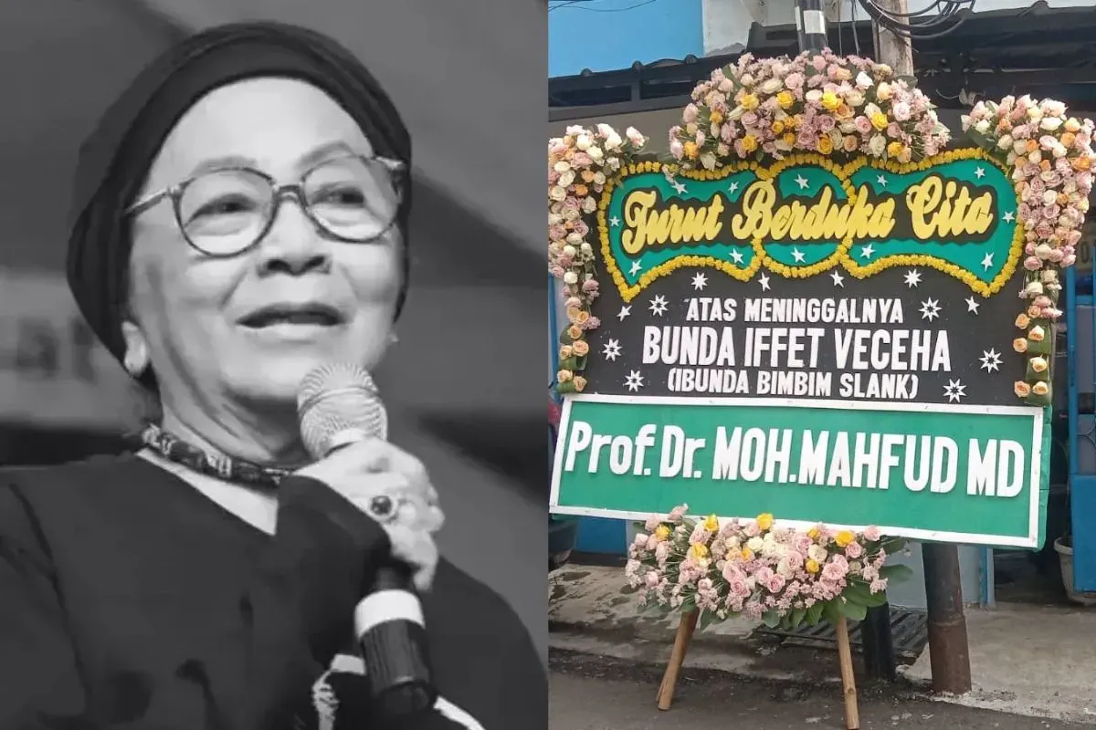 Mahfu MD menyampaikan belasungkawa atas kepergian Bunda Iffet. (Sumber: X/@mohmahfudmd)