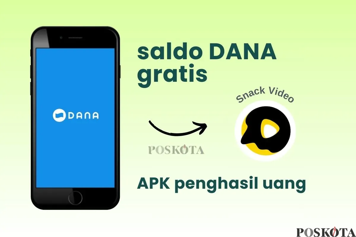Klaim saldo DANA gratis Rp250.000 dari aplikasi penghasil uang Snack Video. (Sumber: Poskota/Della Amelia)