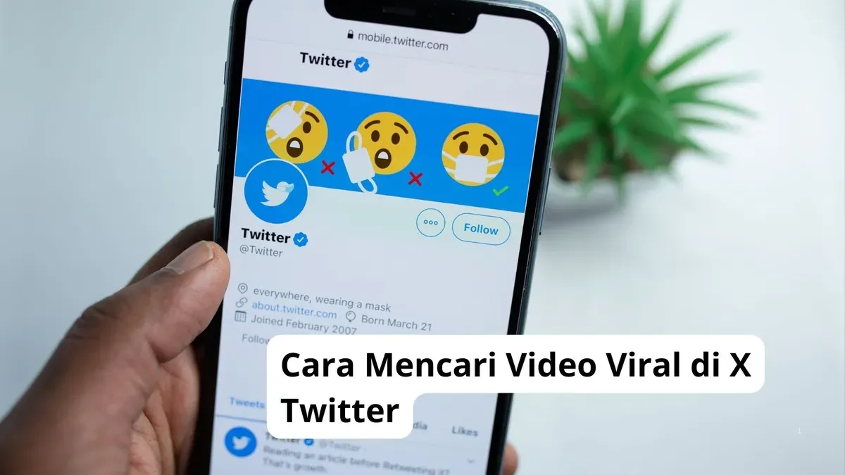Cara mencari video viral di aplikasi media sosial X Twitter. (Canva)