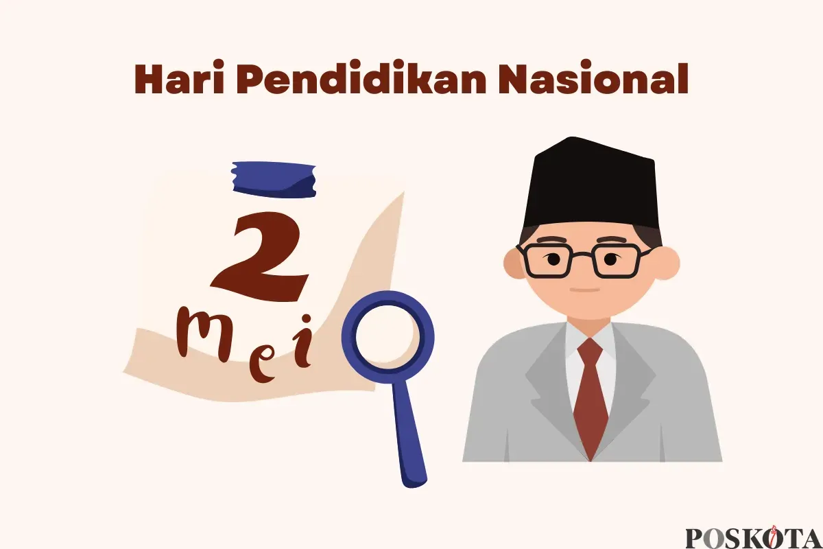 Twibbon Hari Pendidikan Nasional 2025 Lengkap dengan Cara Pakainya (Sumber: Canva/Edited Muhammad Ibrahim)