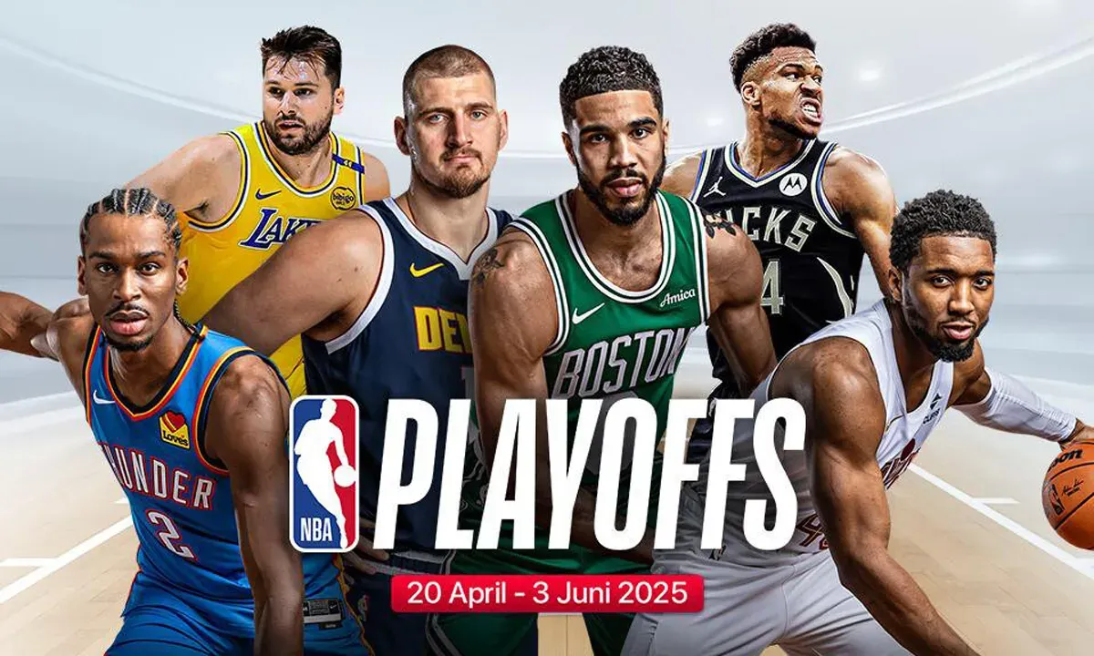 Link live streaming Celtics vs Knicks dan Thunder vs Nuggets di game 1 semifinal wilayah Playoff NBA 2025. (Sumber: Vidio)