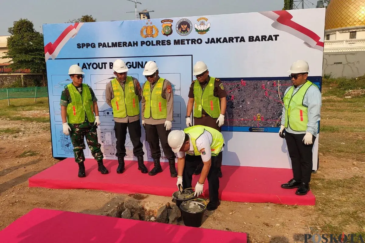 Groundbreaking SPPG di kawasan Palmerah, Jakarta Barat, Rabu, 6 Agustus 2025. (Sumber: Poskota/Pandi Ramedhan)