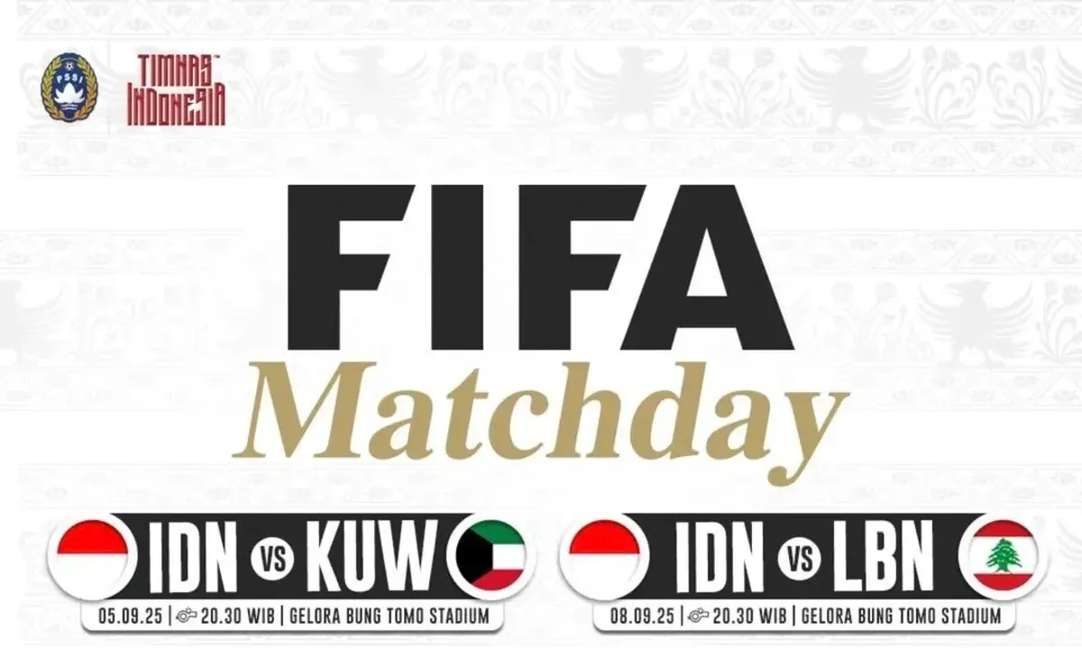 Harga tiket Timnas indonesia vs Kuwait dan Lebanon di FIFA matchday September 2025 (Sumber: Instagram @pssi)