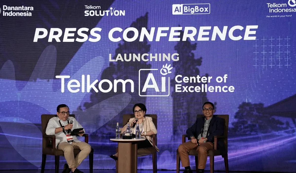 Peluncuran Telkom AI Center of Excellence di Bali International Convention Center. (Sumber: Telkom)