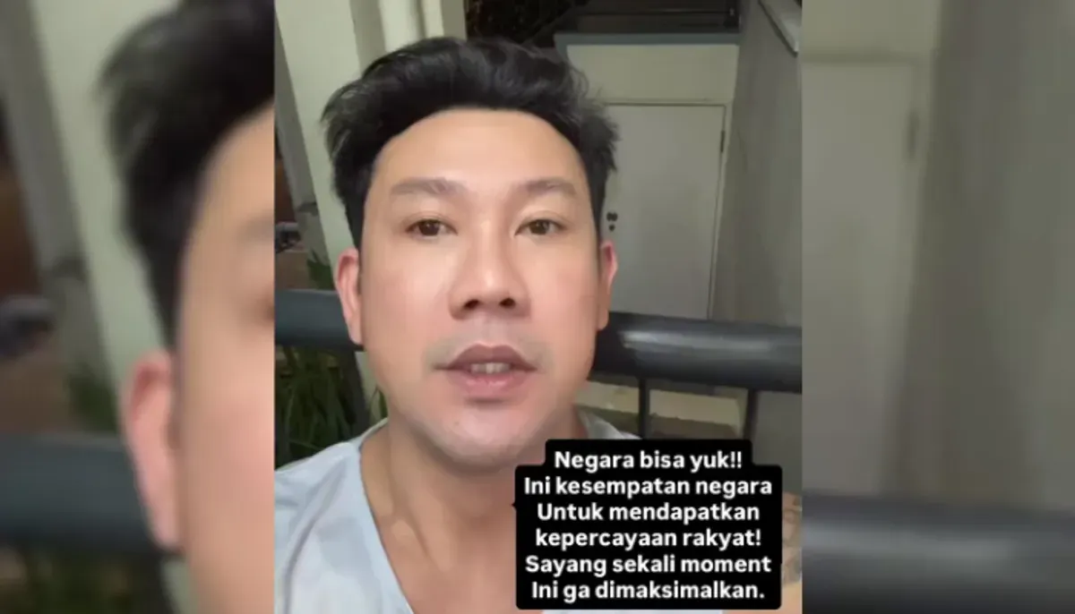 Denny Sumargo menyumbang Rp500 juta untuk korban banjir sekaligus mengkritik respons dan distribusi bantuan pemerintah di Sumatera yang dinilai lambat dan tidak tepat sasaran. (Sumber: Threads/@sumargodenny)