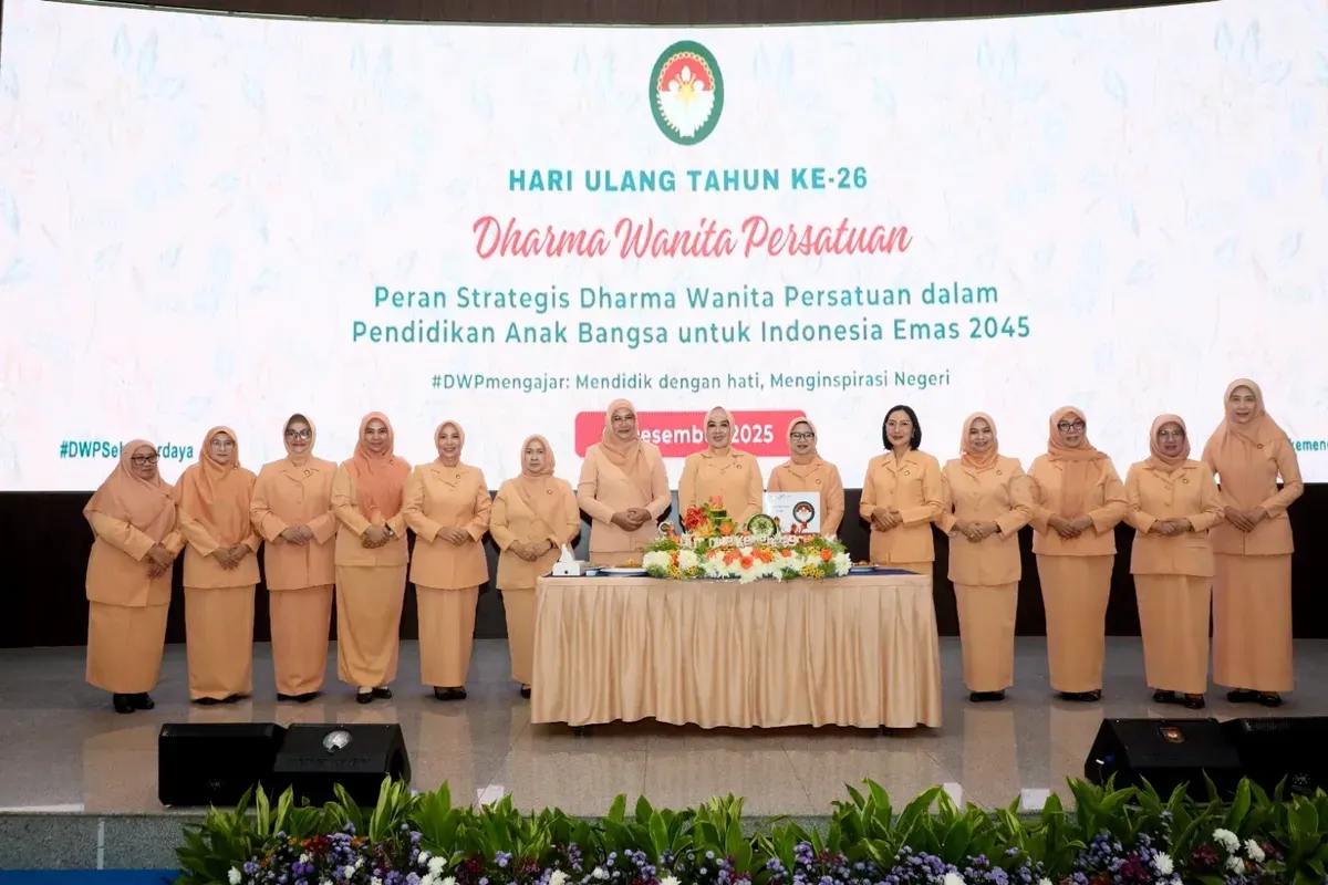 Peringatan HUT ke-26 DWP di Gedung Sasana Bhakti Praja (SBP), Kantor Pusat Kemendagri, Jakarta, Selasa, 9 Desember 2025. (Sumber: Dok. Puspen Kemendagri)