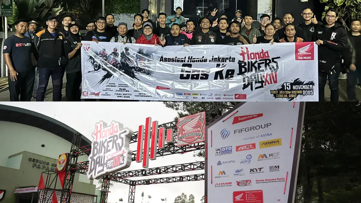 Sebanyak 650 bikers AHJ–AHMT meramaikan Honda Bikers Day 2025 di Garut bersama 20 ribu peserta nasional. (Sumber: WMS)