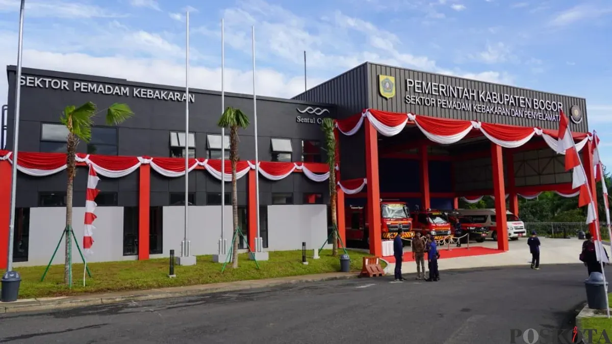 Pemkab Bogor meresmikan Pos Pemadam Sektor Sentul City, Rabu, 17 Desember 2025. (Sumber: Poskota/Giffar Rivana)