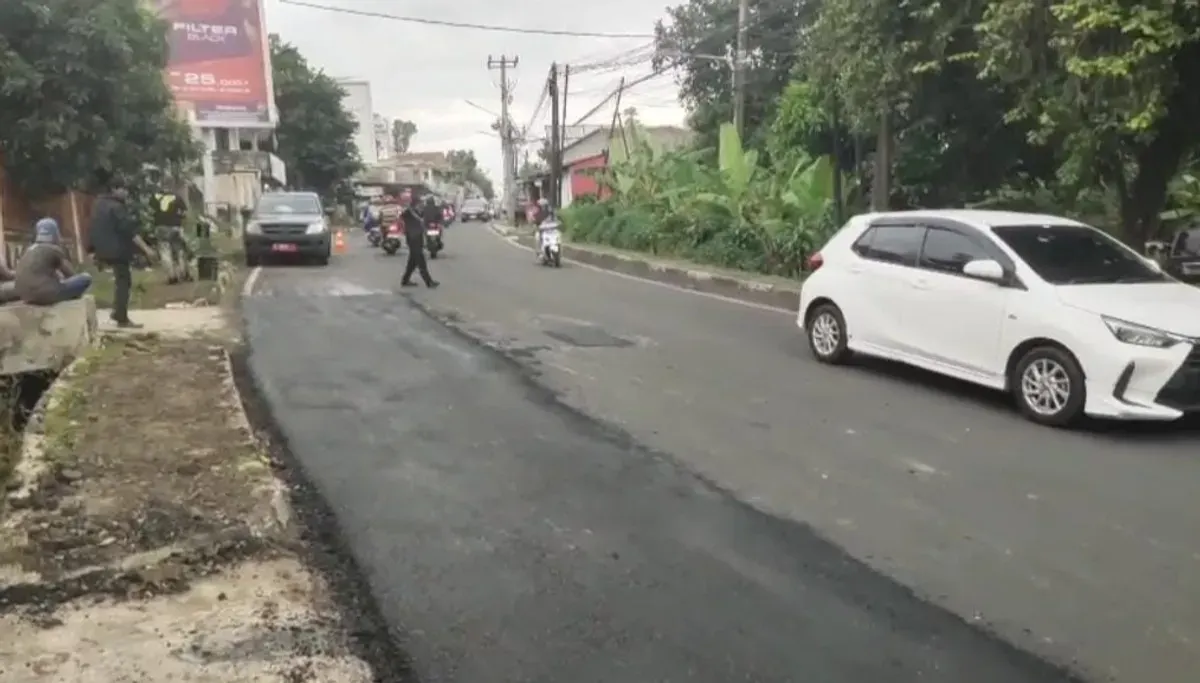 Salah sebuah ruas jalan Provinsi Banten di Kabupaten Pandeglang yang sudah ditangani. (Sumber: Dok. UPT PJJ Pandeglang)