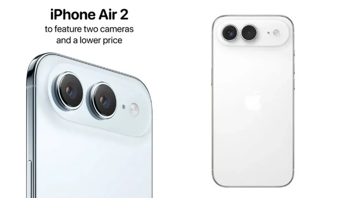 Bocoran terbaru seputar iPhone Air 2, kabarnya akan hadir dengan konfigurasi kamera belakang ganda dan harga yang lebih terjangkau. (Sumber: X/@theapplehub)
