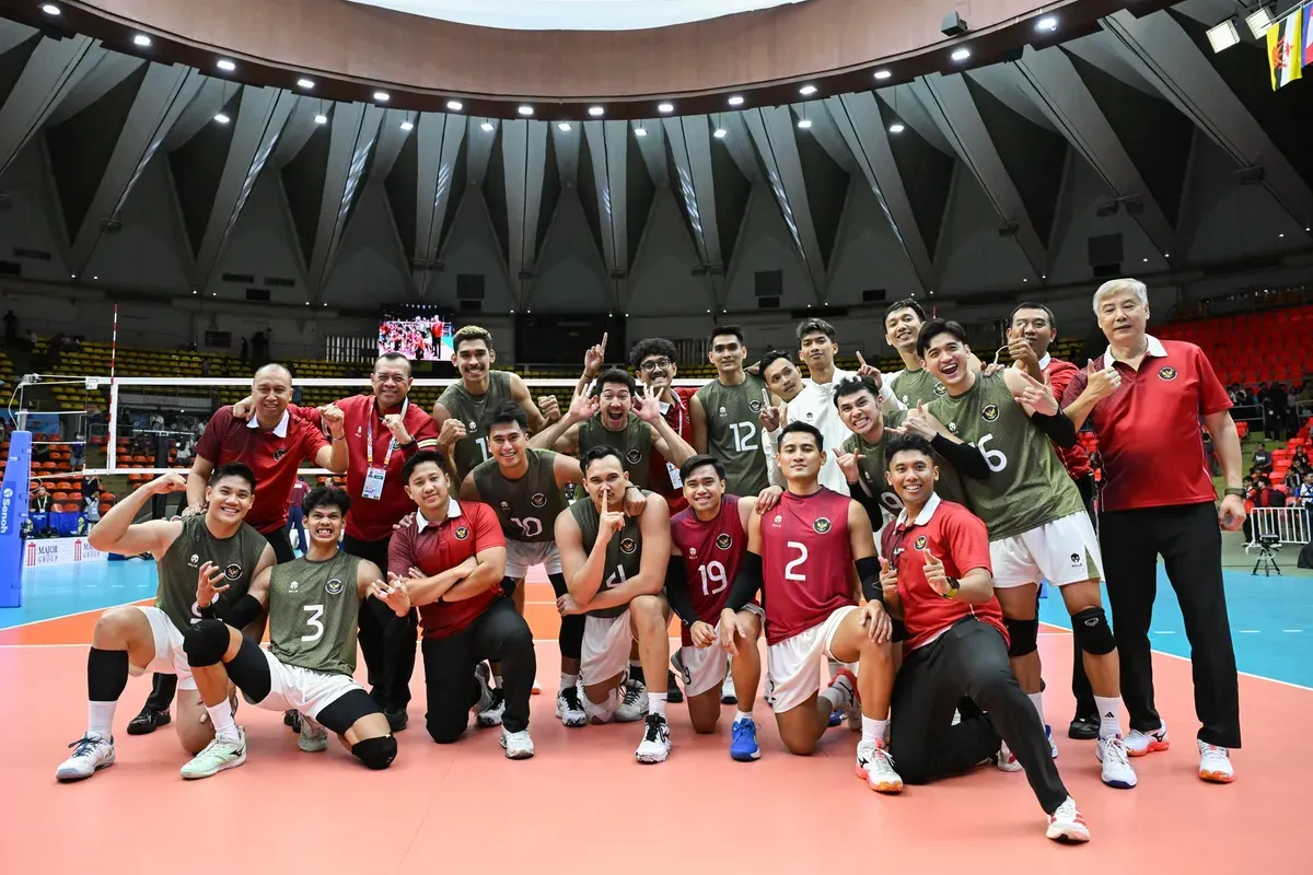 Link live streaming final voli putra SEA Games 2025 Indonesia vs Thailand hari ini. (Sumber: X/@volleyballidn)