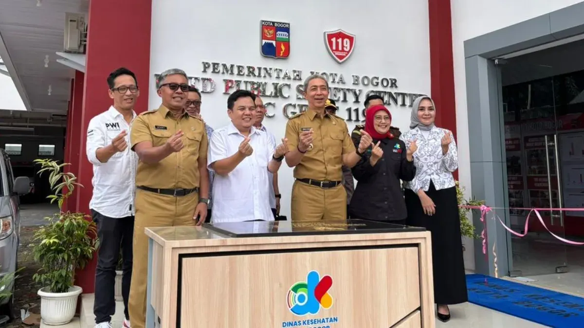 UPTD PSC 119 Gesit di Jalan R.M. Tirto Adhi Soerjo Nomor 3, Kecamatan Tanah Sareal, Kota Bogor, diresmikan. (Sumber: Dok. Dinkes Bogor)