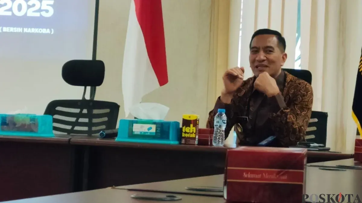 Kepala BNNK Bandung Barat, AKBP Agus Widodo. (Sumber: Poskota/Gatot Poedji Utomo)