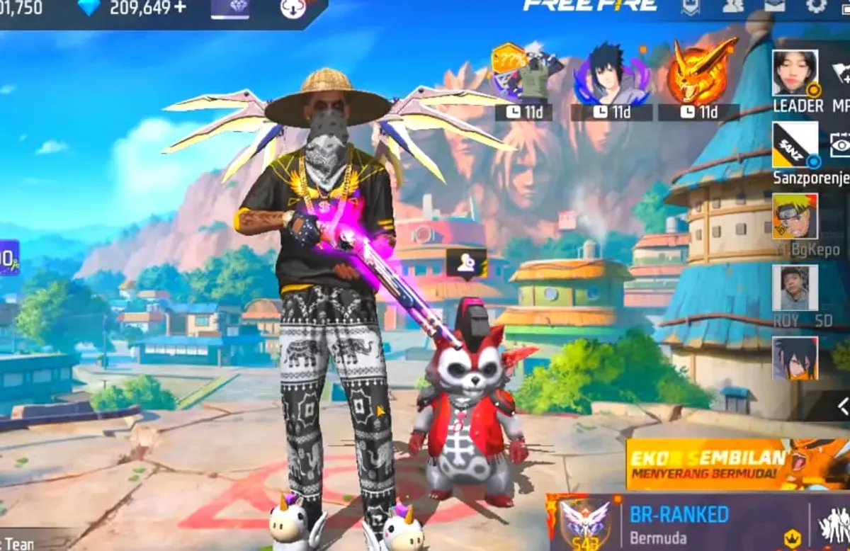 Akun FF sultan gratis hari ini (Sumber: YouTube/Andra ST)