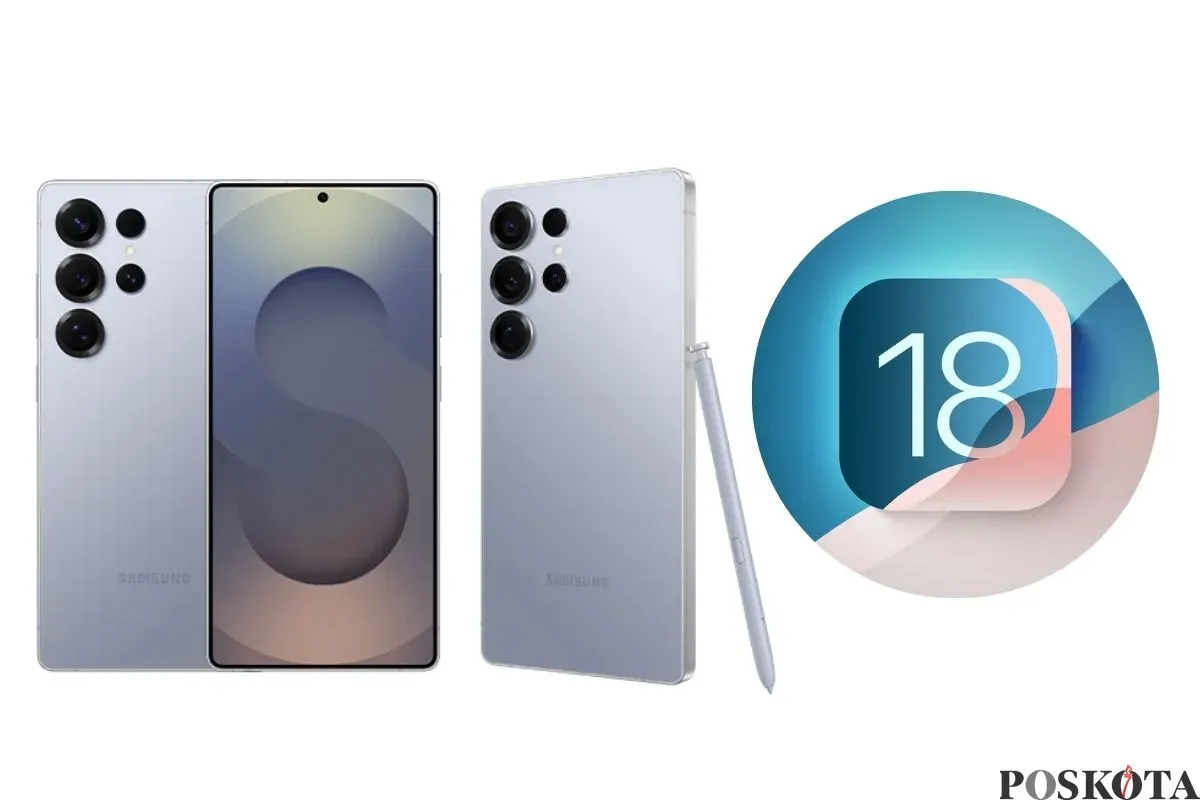 Ilustrasi iPhone 16 dan iOS 18. (Sumber: Poskota/Arip Apandi)