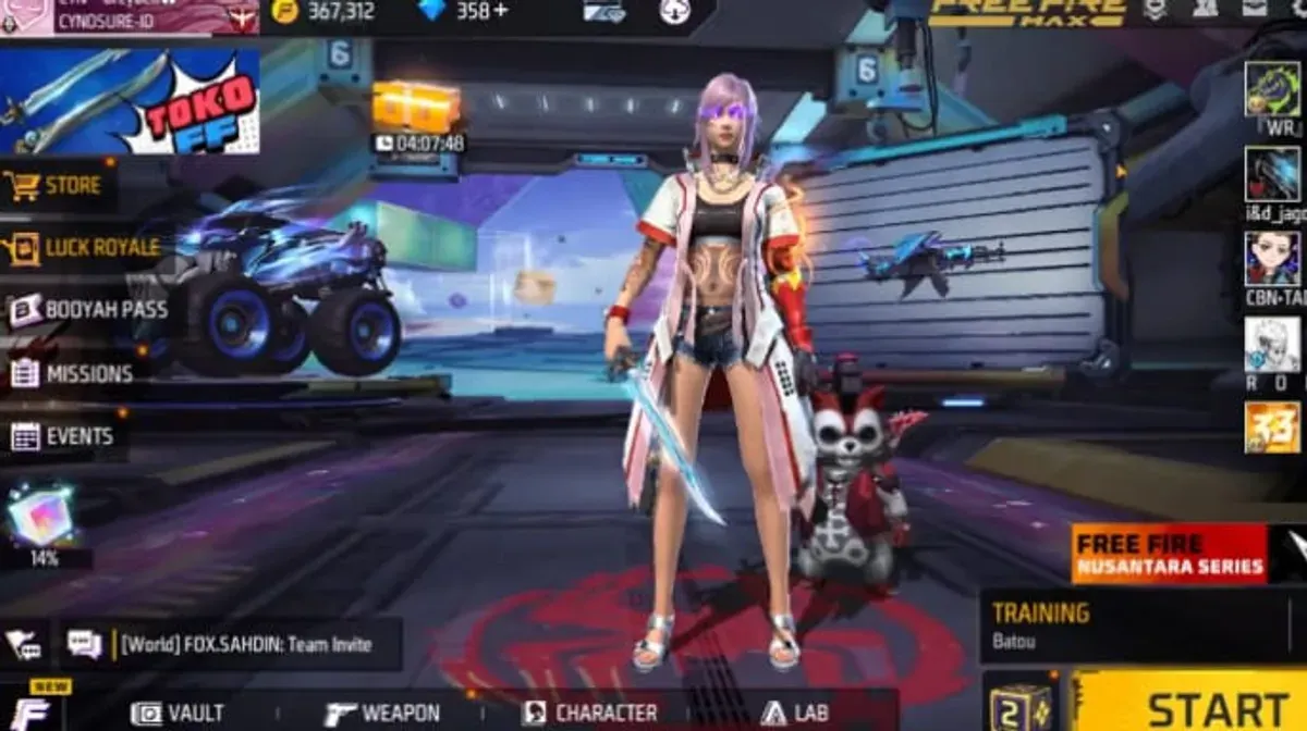 Akun FF sultan gratis hari ini (Sumber: YouTube/Greyden)