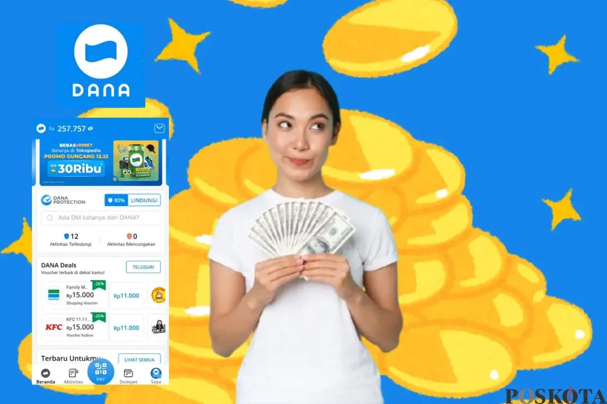 Aplikasi terbaru penghasil saldo DANA. (Sumber: Poskota/Arip Apandi)
