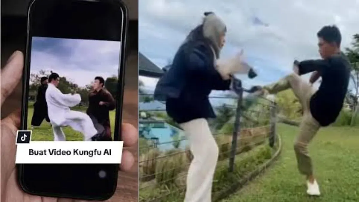 Begini cara buat kungfu AI video yang viral di TikTok. (Sumber: Istimewa)