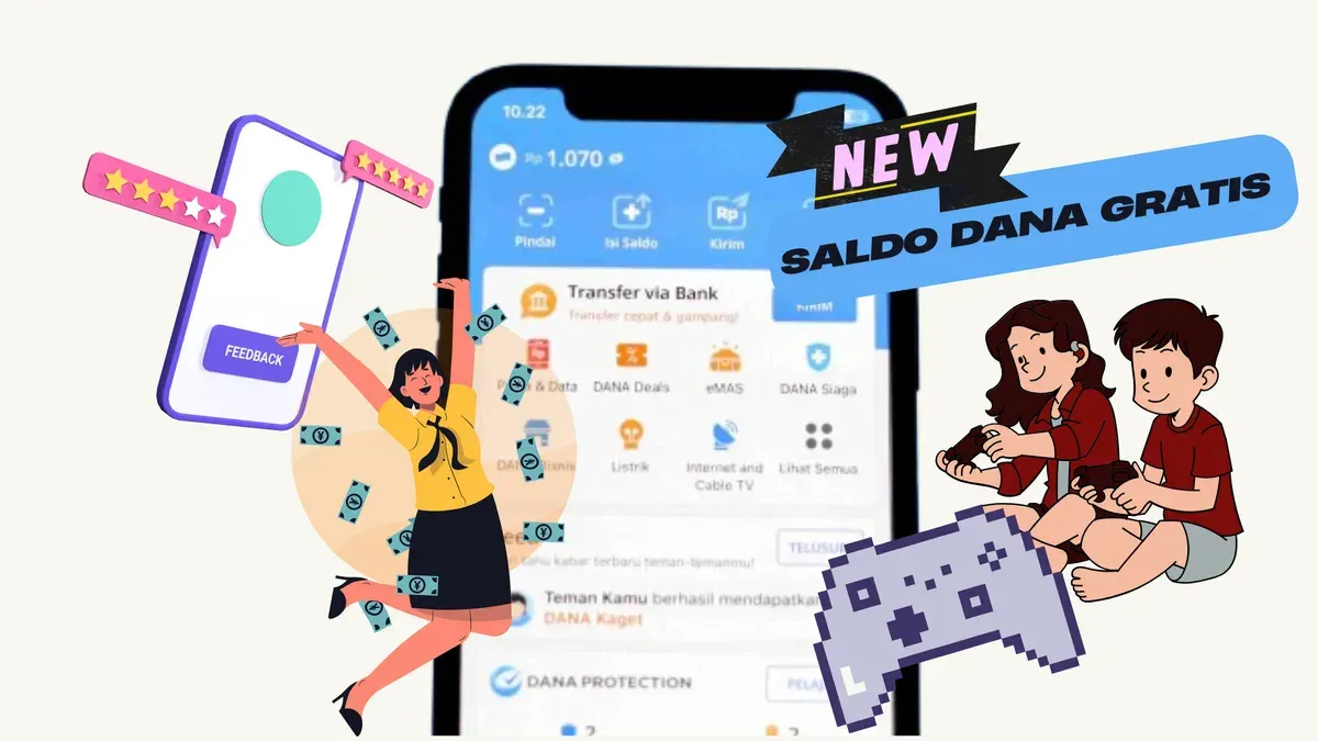 Mainkan aplikasi penghasil uang ini untuk dapatkan saldo DANA gratis setiap hari. (Sumber: Poskota/Huriyyatul Wardah)