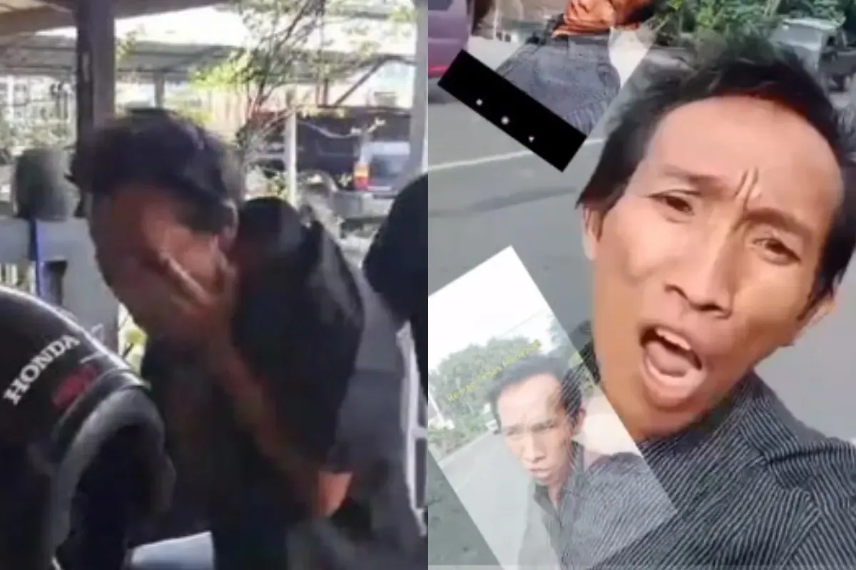 Preman di Lampung mengancam akan membunuh polisi karena tidak terima dilarang palak sopir truk. (Sumber: Tangkap Layar TikTok/@andi.guntara)