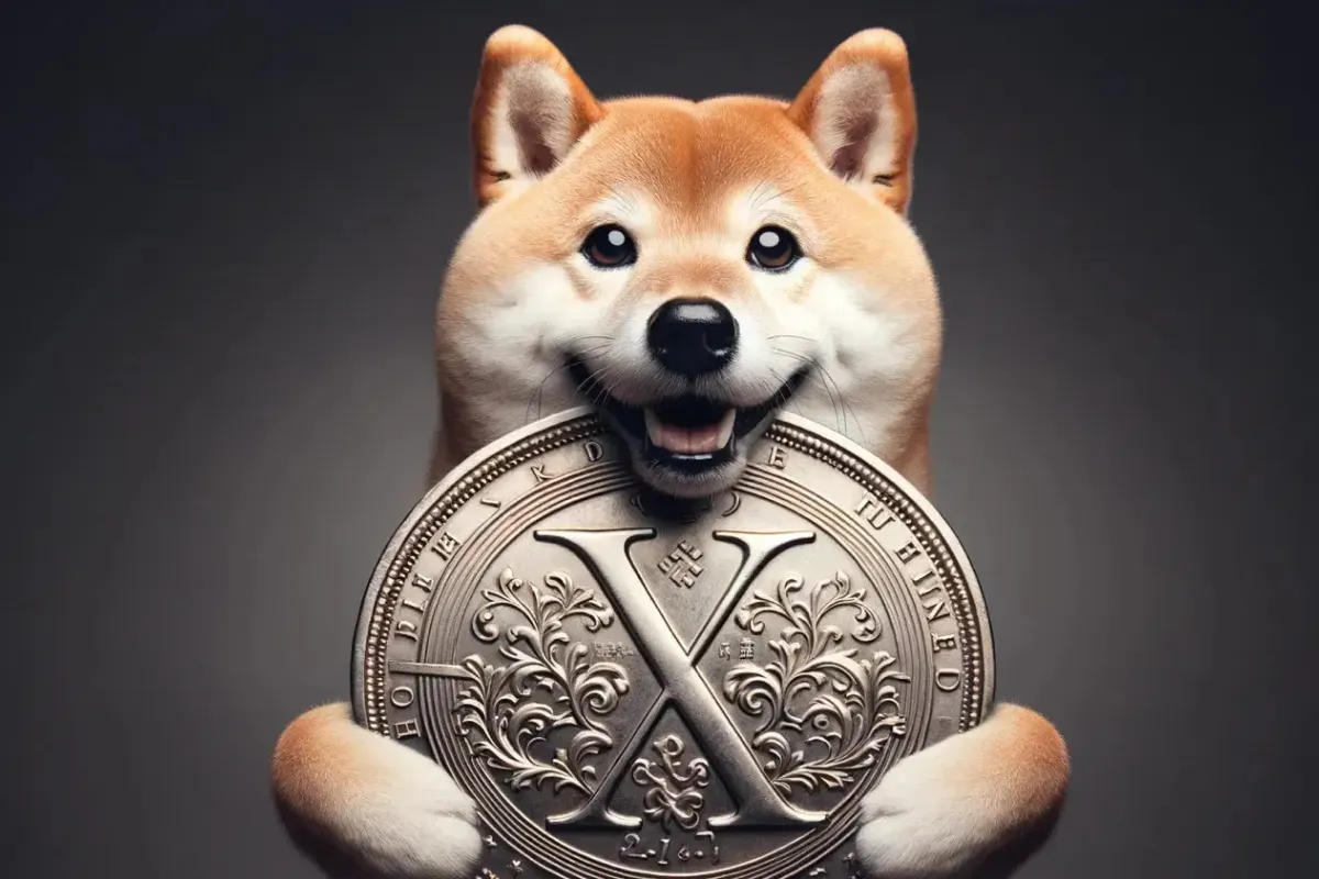 Ilustrasi mata uang kripto koin meme dengan tema anjing, Shiba Inu. (Sumber: Watcher Guru)