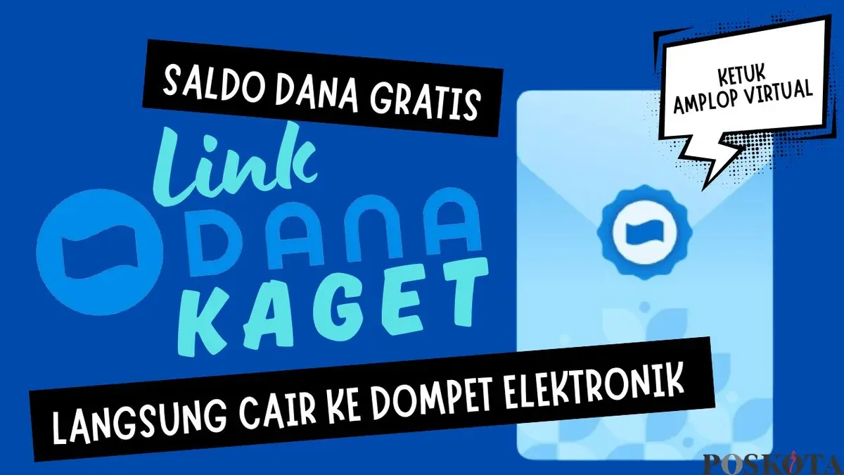 Beruntung di malam Minggu. Cari link DANA Kaget terbaru untuk dapatkan Rp100.000 uang gratis yang bisa langsung cair. Jangan sampai ketinggalan. (Sumber: Poskota/Neni Nuraeni/DANA)