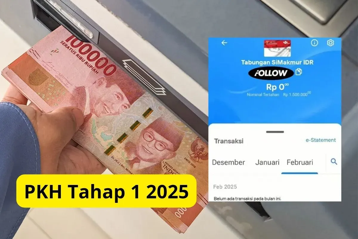 Saldo bansos PKH tahap 1 2025 yang tertahan sebesar Rp1.500.000 di salah satu KKS. (Sumber: YouTube/Naura Vlog)