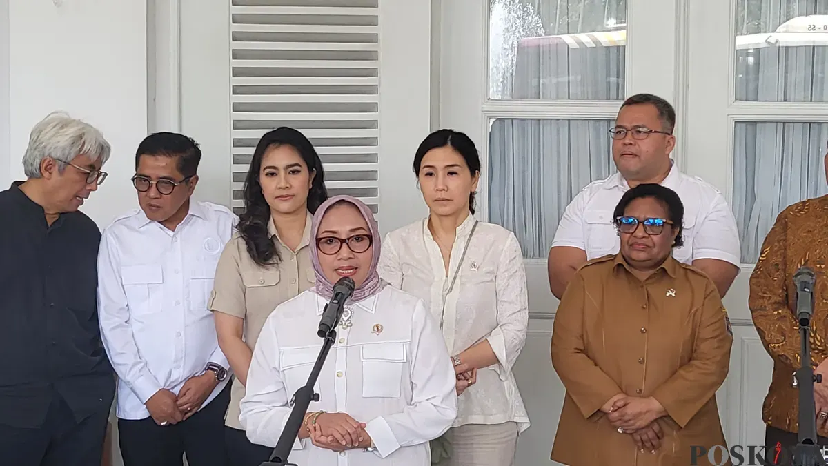 Menteri Pemberdayaan Perempuan dan Anak (PPPA), Arifah Fauzi. (Sumber: Poskota/Pandi Ramedhan)