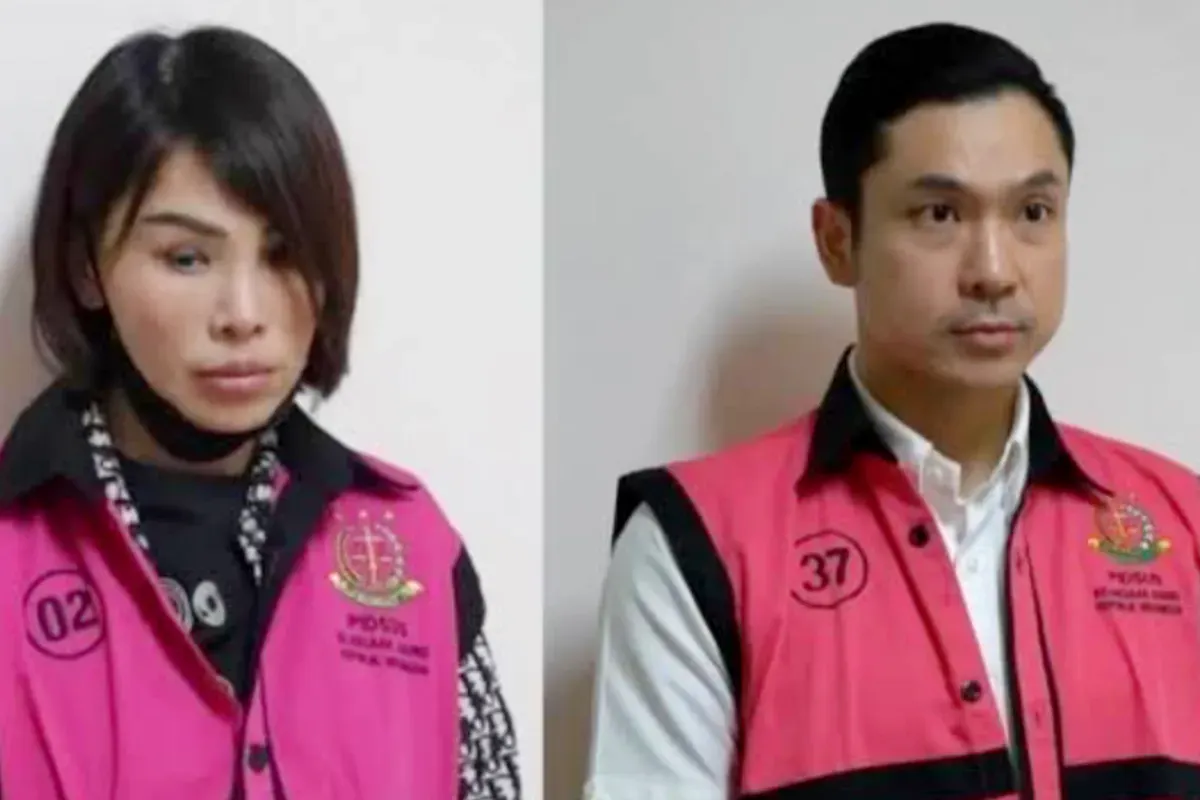 Potret terdakwa kasus korupsi timah, Helena Lim (kiri) dan Harvey Moeis (kanan) yang vonisnya diperberat oleh Pengadilan Tinggi DKI Jakarta. (Sumber: Facebook/@Imron)