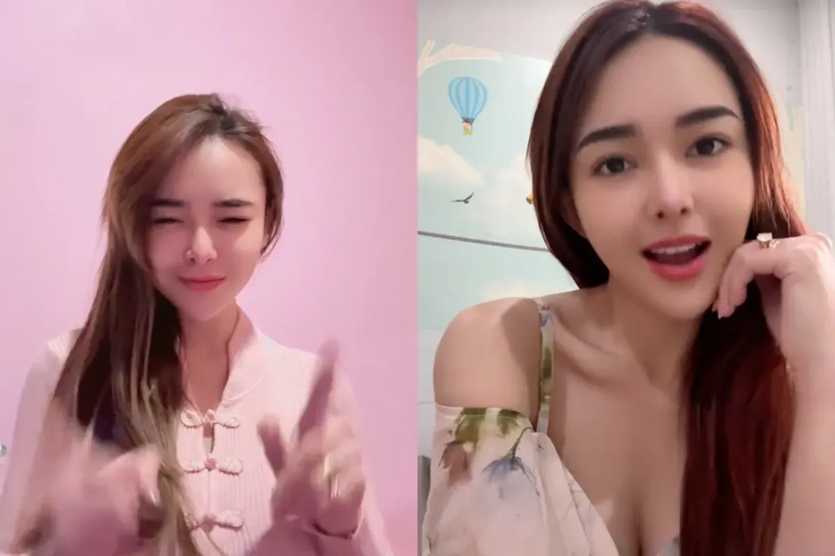 Potret video Amanda Manopo yang jadi sorotan warganet. (Sumber: TikTok/@agml612)