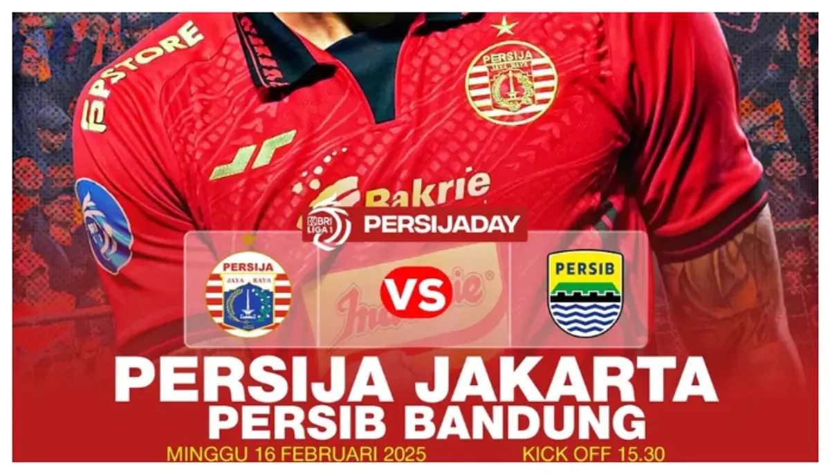 Link live streaming gratis BRI Liga 1: Persija Jakarta vs Persib Bandung kick off jam 15.30 WIB. (Sumber: Instagram/sekedarinfopersija)