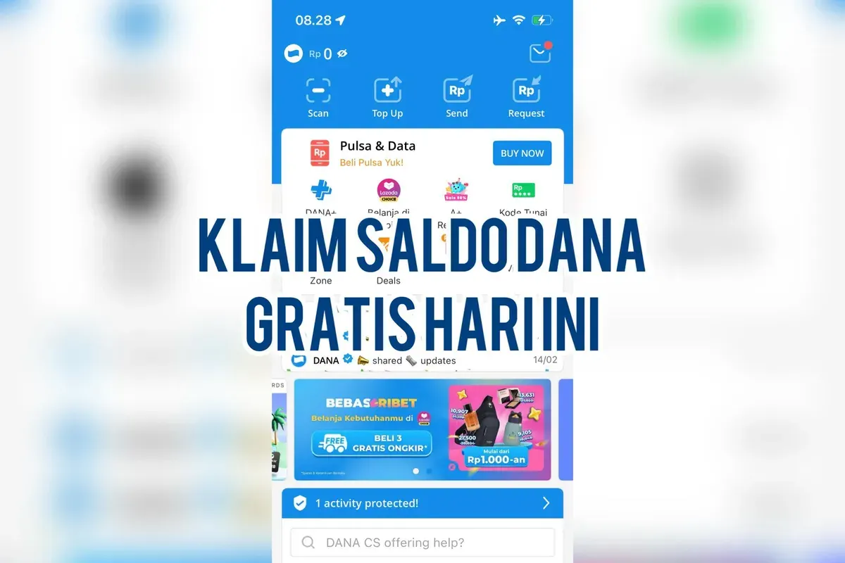 Saldo DANA Gratis Rp100 Ribu Ditransfer ke Dompet Digital Kamu, Begini Cara Klaimnya! (Sumber: Poskota/Muhammad Ibrahim)