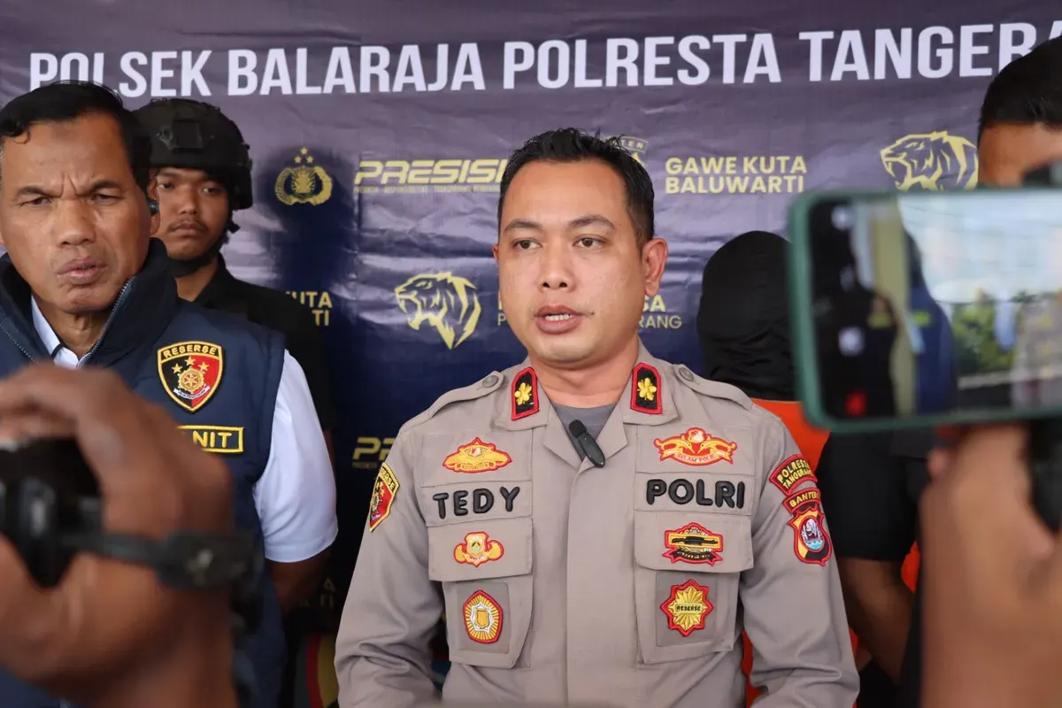 Kapolsek Balaraja, Kompol Tedy. (Sumber: Dok. Humas Polresta Tangerang)