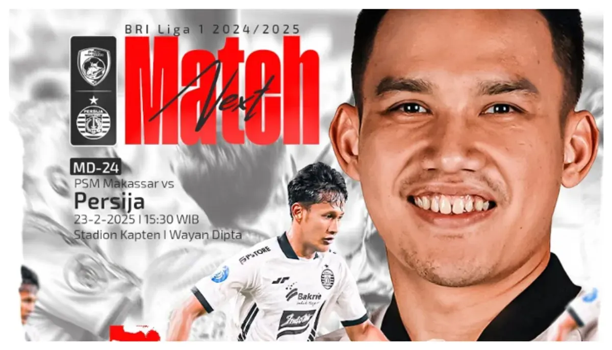 Link live streaming BRI Liga 1: PSM Makassar vs Persija Jakarta kick off sore ini jam 15.30 WIB. (Sumber: Instagram/persija)