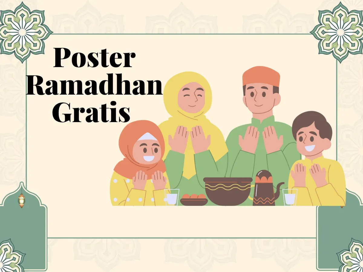 Unduh poster Ramadhan 2025 di sini. (Sumber: Poskota/Canva edited Huriyyatul Wardah)