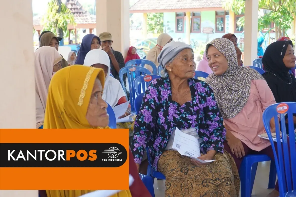 Ilustrasi penyaluran bansos PKH BPNT via Kantor Pos. (Sumber: Dok. Kemensos)